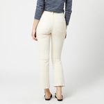 Ann Mashburn  5-Pocket Stretch Denim Flare Cropped Jeans Natural Photo 2