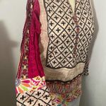 Khaadi Pret Short Tunic Top Blouse Pink Multicolored Middle Eastern Nwt size 10 Photo 2