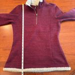Kuhl  Alaska 1/4‎ Zip Pullover Maroon Knit Fleece Sweater Size Medium Photo 9