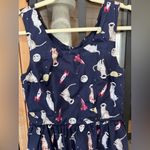 Modcloth space cats astronaut navy dress fit & flare optimistic effect novelty Photo 5