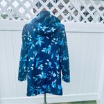 Dennis Basso Spring Rain Blue Floral Raincoat size XS Photo 8