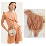 Free People Happy Hour Ruffle Body Suit Photo 1