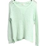 Missa Mint Green Long Sleeve Knit Boatneck‎ Beachy Ocean Sweater Size XS Green Photo 0