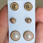 American Eagle ‼️Gold + Faux Pearl Earrings‼️ Photo 3