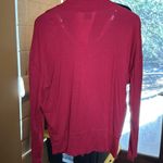 CAbi Style 3804 Tess Knit Top Tie V Neck Firebrick Red Size Medium Photo 9
