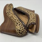 Yellow Box  Animal Print faux fur  Wedges Size 8 Photo 7