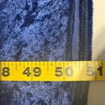 Molly Malloy Dress Womens 16 Blue Crushed Velvet Midi A Photo 2