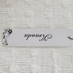 Kandra Womens Dress Medium White Smocked Flutter Sleeve Swiss Dot Flowy Midi NEW Photo 12