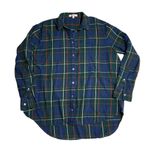 Madewell  Flannel Oversized Ex-Boyfriend Shirt in Dark Plaid small Photo 2