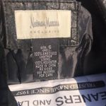 Neiman Marcus  Exclusive Reptile Embossed Leather Peplum Jacket Women’s size 6 Photo 6