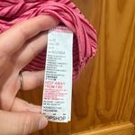 Topshop Size 6 Pink Striped Tie Front T-Shirt Top. Photo 3