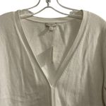 Talbots Women's XL Ivory Short Sleeve Button Down Cardigan Sweater Photo 7