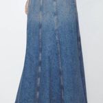 ZARA  skirt denim jeans flared boho hippie casual  Photo 5