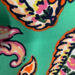 Roz & Ali , size 16, dress with pockets, green base, paisley pattern, pit to pit measures 21, length is 37 Photo 6