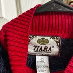 Tiara International Vintage Navy and Red Americana heart Sweater
Size Medium Photo 1