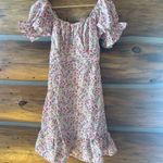 All Over Floral Ruffle Hem Dress Size M Photo 1