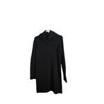 Cotton Emporium  161030 Women's Turtleneck Sweater Dress Black Small Photo 4