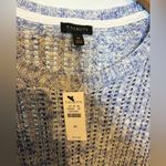 Talbots NWT Open Stitch Pale Blue/Periwinkle Size Medium Sweater Photo 3