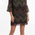 Auditions  size large one shoulder chevron dress Photo 0