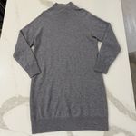 Lord & Taylor 100% Cashmere Mock Neck Sweater Dress Women’s Medium Gray Luxury Photo 4