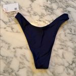 Quince NWT Navy Blue Italian High-Leg Bikini Bottom Sz S 💙 Photo 6