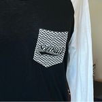 Softball Black Comfy Shirt White Raglan Sleeve Size undefined Photo 1