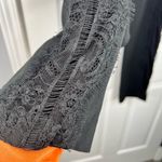 Balmain Sz 46 Pierre Black Ankle Pants With Lace Sides Photo 2