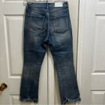 Pistola  Distressed High Rise Fringed Hem Straight Leg Jeans Size 27 Photo 4