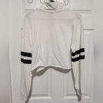 Forever 21  Collared Crop Top Medium Terry Knit Rugby Preppy Varsity Photo 5