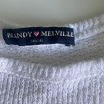 Brandy Melville White Short Sleeve Waffle Top Photo 1