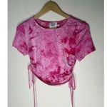 Princess Polly  Size 6 Tie Dye Ruched 2 Piece Outfit Shirt Skirt 100% Cotton Photo 1