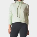 Sweaty Betty Harmonise Luxe Fleece Sweatshirt in Glacier Green Medium Photo 0
