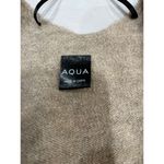 AQUA ‎ Beige Cashmere Blend Sweater Cozy Knit poncho Photo 1