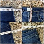 Hudson Jeans Hudson Blair High Rise Super Skinny Jeans 27 Raw Hem Stretch Blue Denim Grunge Photo 3