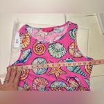 Simply Southern  Maxi Dress Size Small Pink Sea Shell Pockets Sleaveless Beach Photo 3