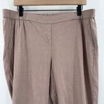 J.Jill Pants SZ Petite Large Linen Blend Stretch Crop Pull On Flat Front Chino Photo 3
