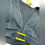 Bleu Rod Beattie Stitched Cap Sleeve Crop Navy Bikini Top NWT Photo 2