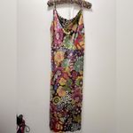 Emma & Michele  Satin Floral Kalediscope Slip Dress Medium Photo 1