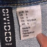 H&M Cropped Light Wash Denim Jacket Photo 2