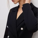 Good American NWT  - Black Embellished Double-Breasted Blazer - Size 2X Photo 6