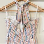 Majorelle  Florian Midi Dress in Pastel Plaid XS Photo 6