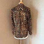 EXPRESS Animal Print Portofino Button-Down Shirt Photo 2