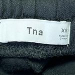 Aritzia TNA Black Red Elastic Waist Zipped Hem Pull On Trouser Sweat Pants Sz XS Photo 4