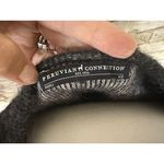 Peruvian Connection  Vintage Alpaca Sweater Pullover Gray Black Size XS Photo 3