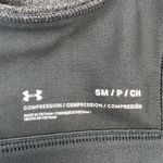Under Armour Sz S Sports Bra Printed Double Layer Heatgear Scoop Neck Cross Back Photo 8