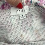 Mable Floral Smocked Ruffle Mini Dress Size M Photo 2