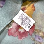 Vintage Echo Light Blue Floral Semi Sheer Scarf Photo 5