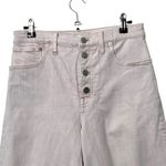 Madewell Wide-Leg Crop Jeans Garment-Dyed Women’s Size 27 Pink High-Rise Stretch Photo 2