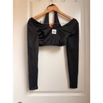 frankie's bikinis Frankie’s Bikinis Speedy Long Sleeve Crop Top Black Medium Photo 4