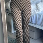 Urban Outfitters brown checkered flare pants Photo 1